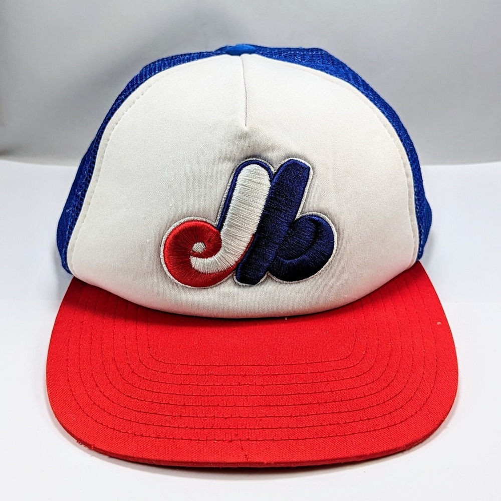 Montreal Expos Twins Enterprise Cooperstown Collection Mesh Snapback Vintage Hat